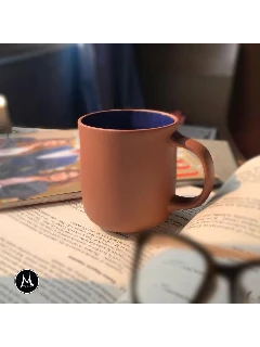 Peacock Blue Terracotta Mug