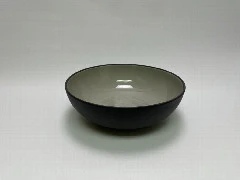 BLACK PORCELAIN LARGE BOWL