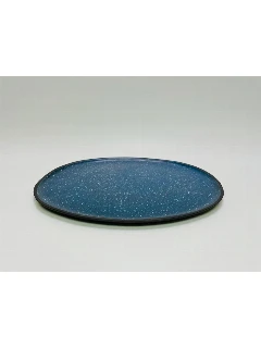 Black Porcelain Medium Plate 